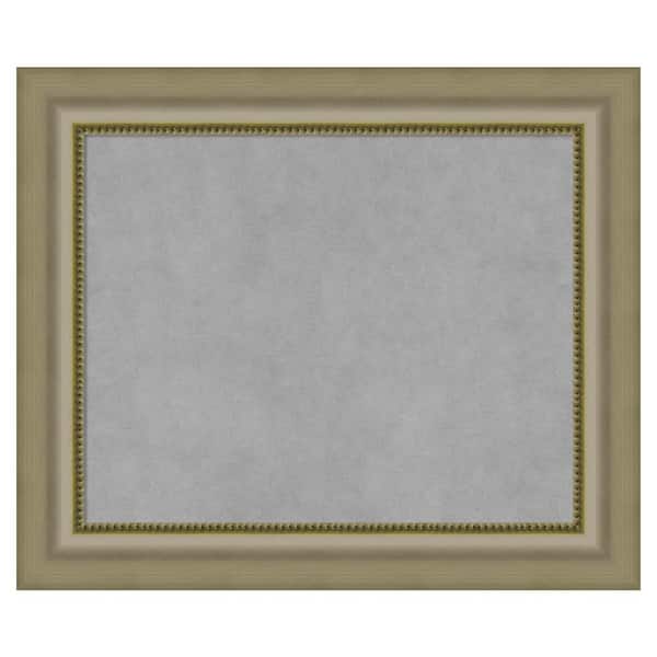 Amanti Art Vegas Silver 25 in. x 21 in. Framed Magnetic Board