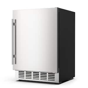 5.29 Cu. Ft. Built-in/Freestanding Indoor/Outdoor Beverage Refrigerator in Silver for 190 Cans (Foam Door)