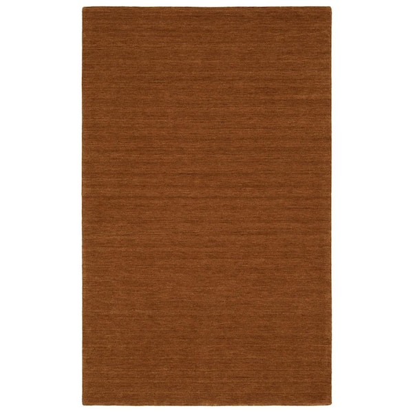 5 ft. x 8 ft. Rust Wool Hand Tufted Area Rug