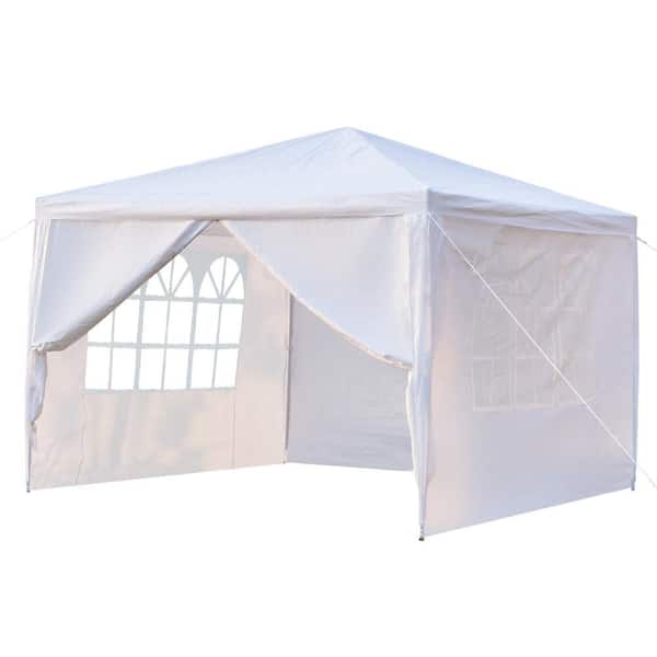 10 ft. x 10 ft. White Waterproof Party Tent