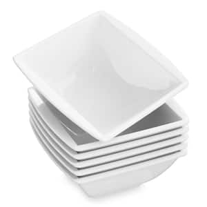 Series Blance 6-Piece Ivory White Porcelain Dinnerware Set with Bowl (Service for 6)