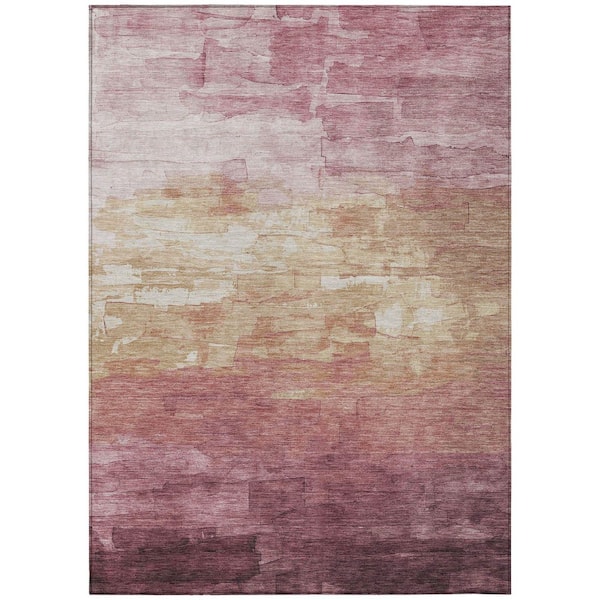 Addison Rugs Chantille Machine Washable Indoor/Outdoor Abstract ACN1470 Mauve 8 ft. x 10 ft. Area Rug