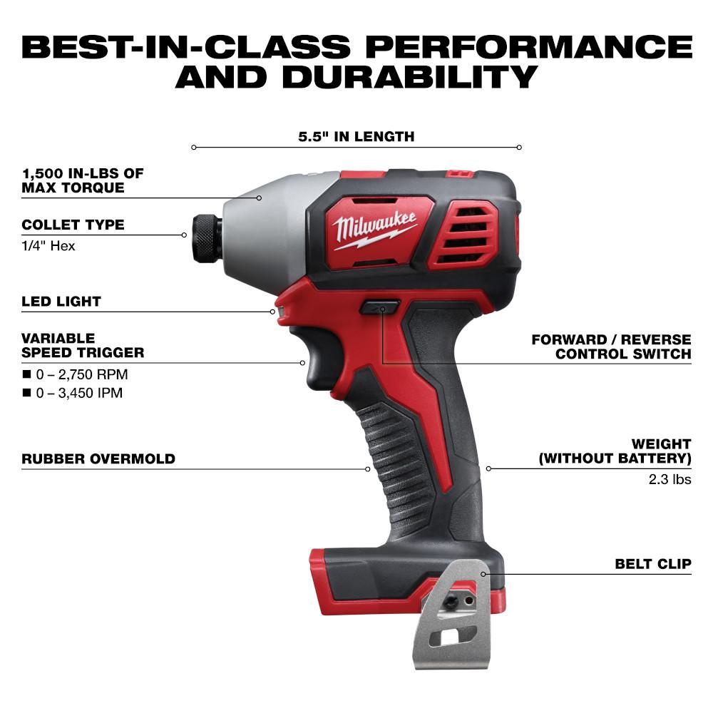 Milwaukee M18 18V Lithium-Ion Cordless Combo Kit 7-Tool w/2