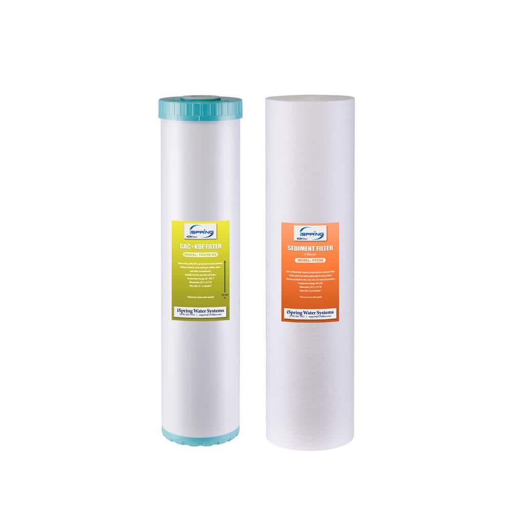 4.5 in. x 20 in. 2-Stage Whole House Water Filter Replacement Set, Heavy Metals, Chlorine, PFAS, Hydrogen Sulfide price history on PriceWatchPro