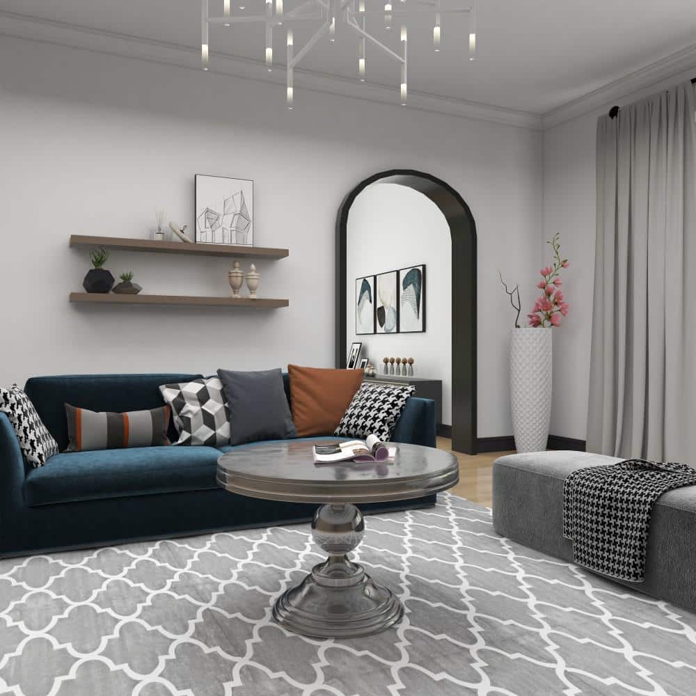Elegant Goblet-Inspired Round Metal Coffee Table in Silver Finish