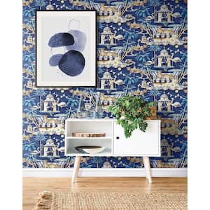 Night In India Evening Sky Vinyl Peel and Stick Wallpaper Roll (Covers 30.75 sq. ft.)