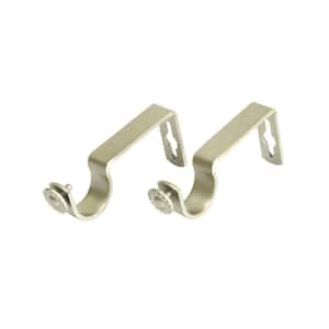 19mm Matt Gold Curtain Pole Rod Brackets 1 2 or 3 Multiple Listings Details about   16mm 