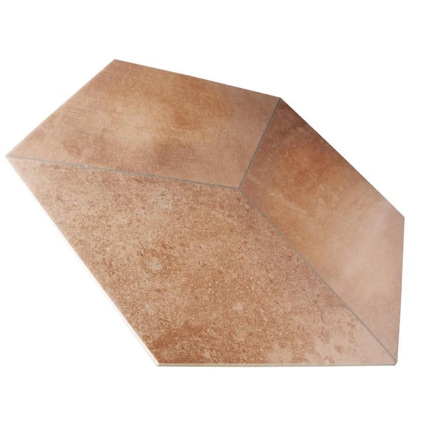 Argillos Hex Rhomboid Teja 21 in. x 24 in. Porcelain Floor and Wall Tile (10.2 sq. ft. /Case)