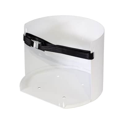Steel Water Cooler Mount in White