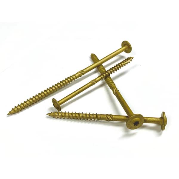 BIG TIMBER #14 x 1-1/2 in. Star Drive Round Washer Head Construction Lag Screws (1,500-Pack)