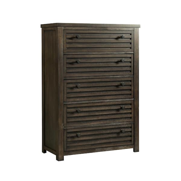 Picket House Furnishings Montego 5-Drawer Dark Walnut Chest