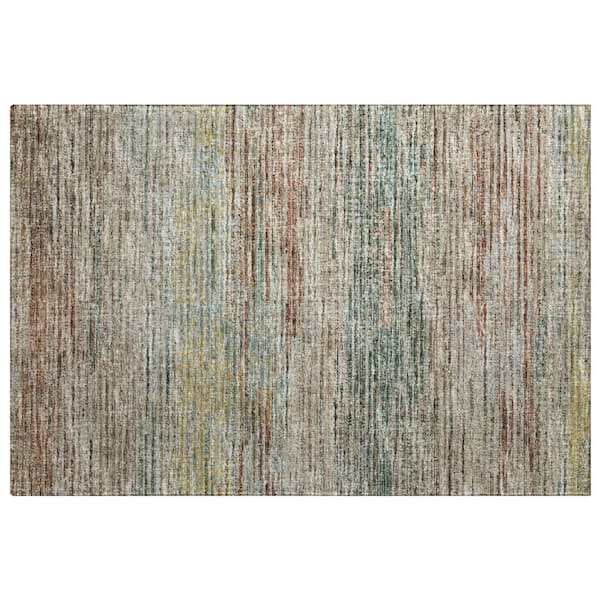 Dream Shag Premium Machine Washable Abstract ADS32 Multi 2 ft. x 3 ft. Accent Rug