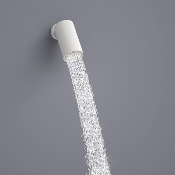 3-Spray Dual Handheld Wall Mounting Shower Head Fixed Shower Combo Set With Hand Shower 2.64GPM in Matte White