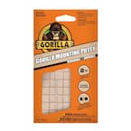 Gorilla Removable Mounting Putty Tack 84 Tabs Squares Sticky Pads Adhesive