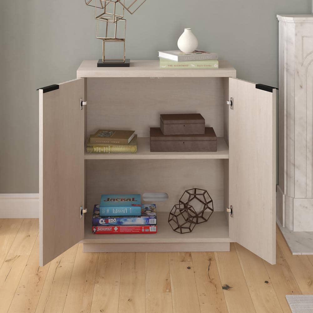Alder White 28" Freestanding Office Cabinet with Adjustable Shelving
