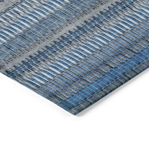 Chantille ACN589 Blue 5 ft. x 7 ft. 6 in. Machine Washable Indoor/Outdoor Geometric Area Rug