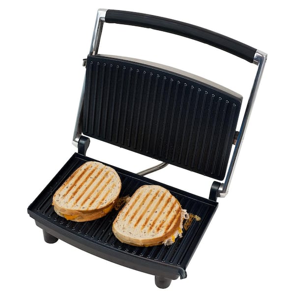 Chef Buddy 80-1840 Panini Press Grill and Gourmet Sandwich Maker for Healthy Cooking by Renewed