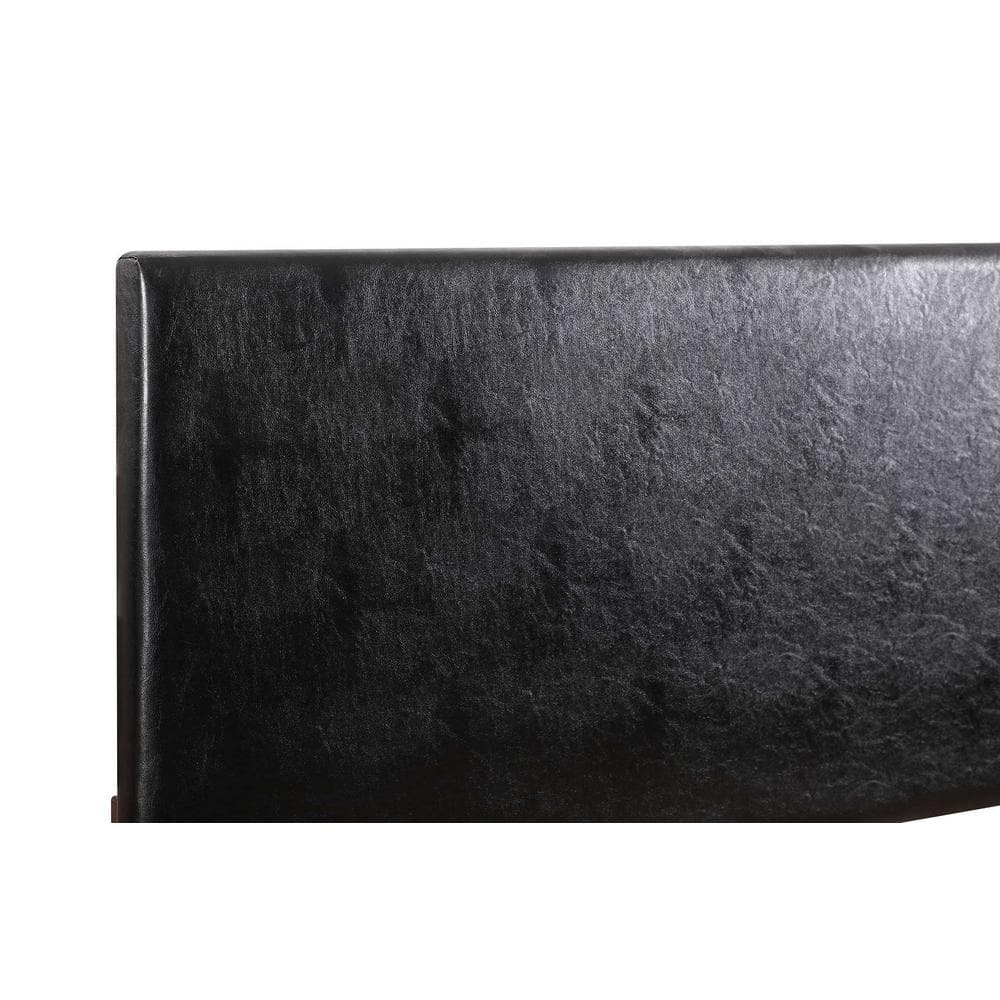 Nova Black Faux Leather Full Adjustable Headboard