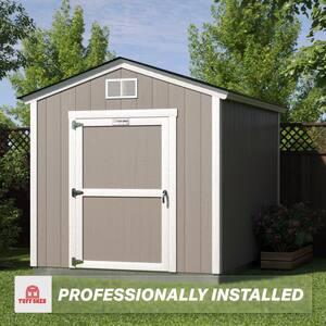 Professionally Installed Tahoe Bijou 8 ft. x 10 ft. Wood Storage Shed with 7 ft. High Sidewall (80 sq. ft.)