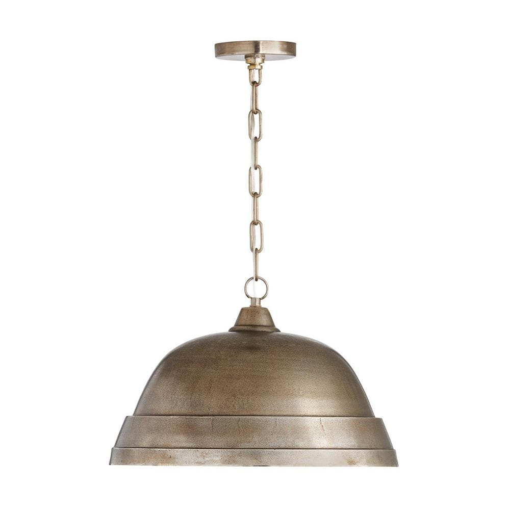 Sedona 100-Watt 1-Light Oxidized Nickel Sand-Cast Medium Dome Pendant Light and No Bulbs Included price history on PriceWatchPro