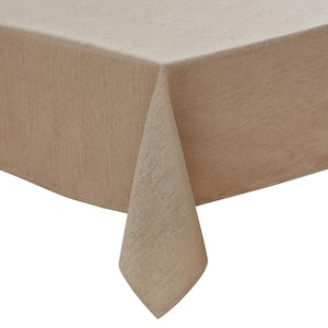 Teflon Addison Fabric Tc, Tan, Tablecloth, (60x84)