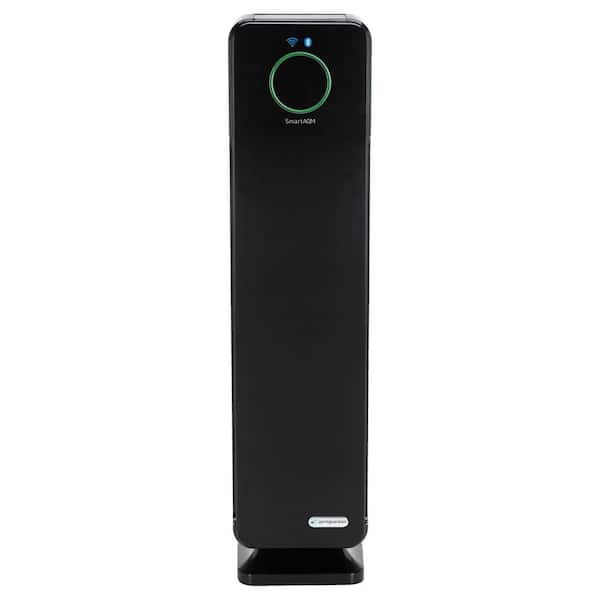 878 sq. ft. HEPA Filter Smart Tower Air Purifier 28 in. Black for Home with WiFi Control, UV-C for Smoke, Dust, Odors