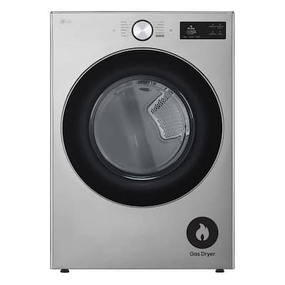 7.4 cu. ft. Vented SMART Stackable Gas Dryer in Graphite Steel with TurboSteam, AI Sensing and LCD Display