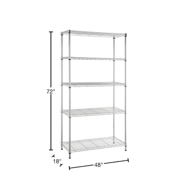 HDX 6-Tier Commercial Grade Heavy Duty Steel Wire Shelving Unit in