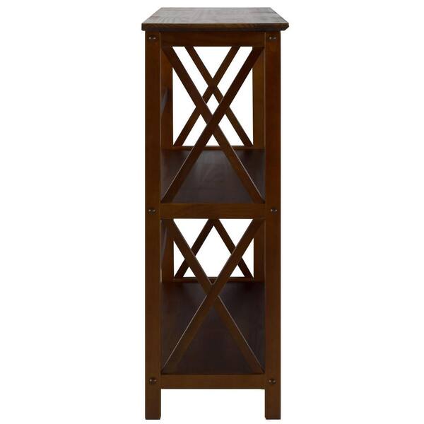 Casual Home Montego Walnut Open Bookcase 324-34