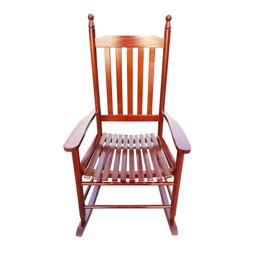 Anky Brown Wood Outdoor Rocking Chair
