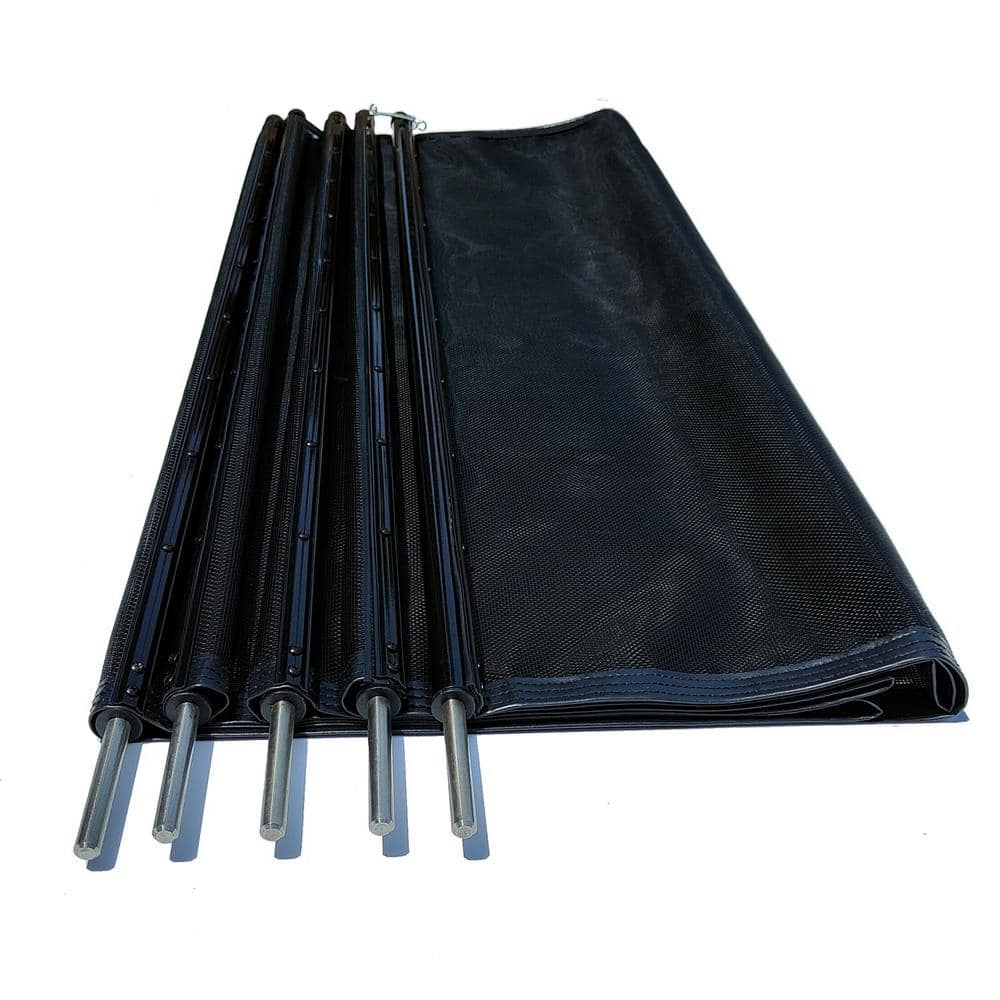 3/5 in. x 12 ft. x 4 ft. Textilene Outdoor Pool Fence with Section Kit and 