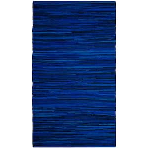 Rag Rug Blue/Multi 5 ft. x 8 ft. Striped Gradient Area Rug