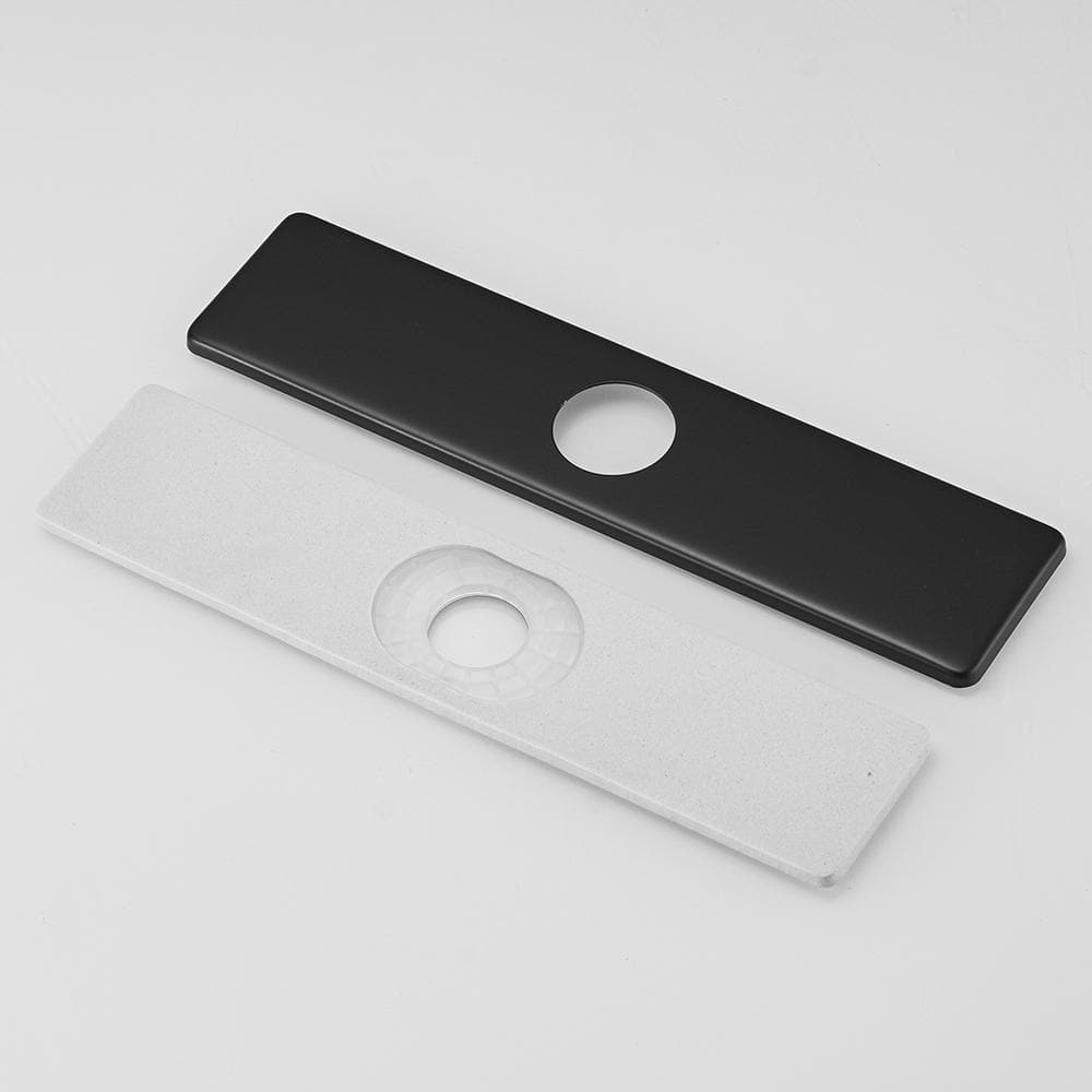 Matte Black Stainless Steel Kitchen Sink Faucet Hole Cover Plate