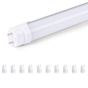 40-Watt Equivalent 48 in. Linear Tube T8 G23 LED Tube Light Bulb 4000K (10-Pack)