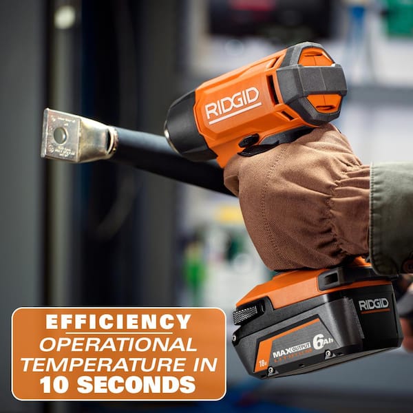 Ridgid 18V Cordless Professional High Temp Glue Gun Kit with 2.0 Ah Battery and Charger