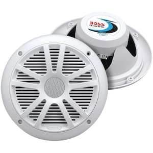 6-1/2 in. White 2- Way Marine Speakers (Pair)
