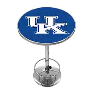 University of Kentucky Wordman Chrome Pub/Bar Table
