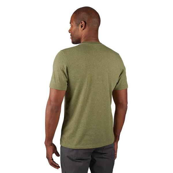 Milwaukee Men's Large Green Cotton/Polyester Short-Sleeve Hybrid
