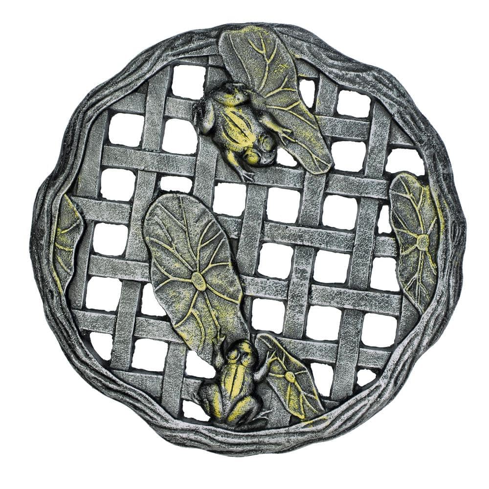 Cast Aluminum Stepping Stone Frog (6-Pack)