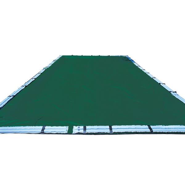 Swimline 12-Year 16 ft. x 36 ft. Rectangle Green In-Ground Winter Pool Cover