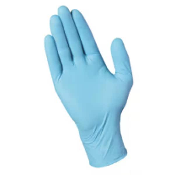 Disposable 1-Size Fits Most Nitrile Cleaning Gloves in Blue 50ct