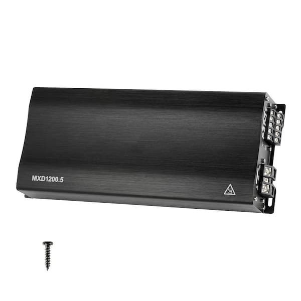Car Audio Amplifier, 5-Channel Bridgeable Car Amplifier, Multichannel Class D Stereo Amp, Max. 4 x 100W at 4 Ohms / 4