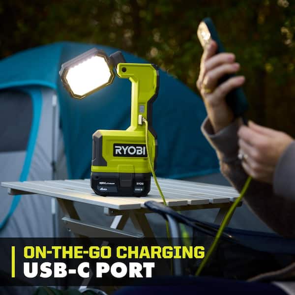 RYOBI ONE+ 18V Hybrid Cordless LED Magnetic Task Light (Tool Only