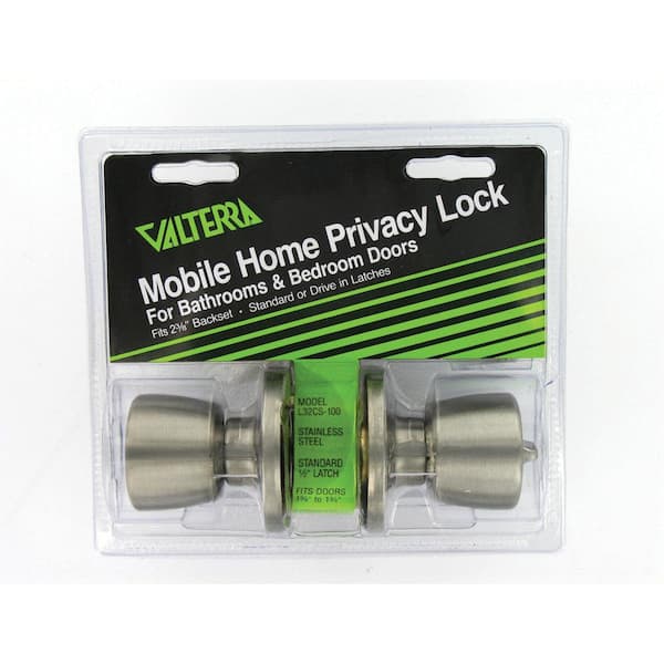 Valterra Stainless Steel Bathroom/Bedroom Privacy Lock - Knob x Knob