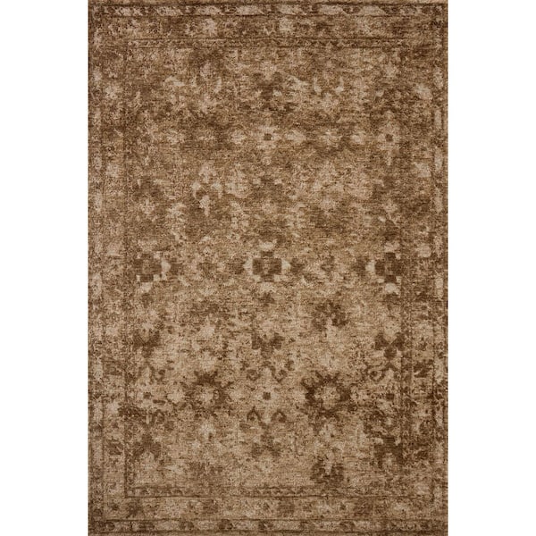 Percival Mocha / Sand 9 ft. 3 in. x 13 ft. Traditional Area Rug