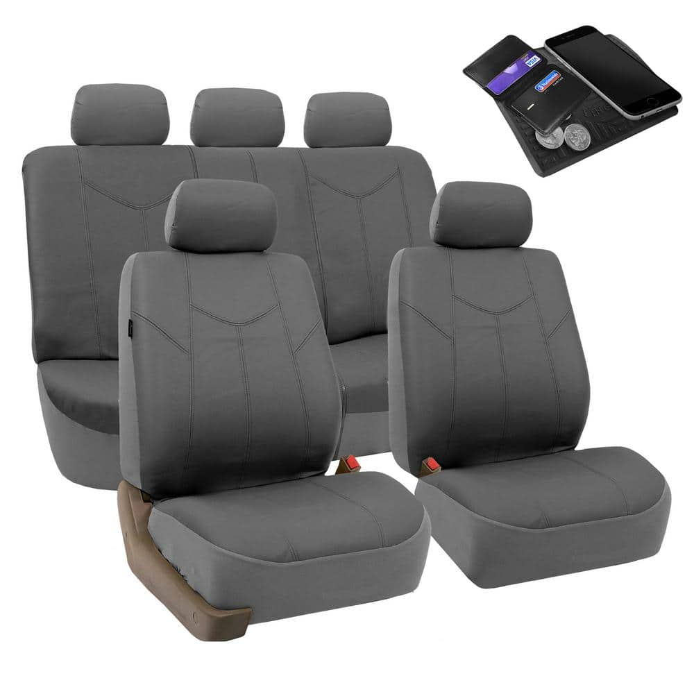 fh group faux leather universal seat covers