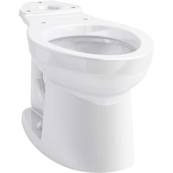 KOHLER Kingston 29.875 in. D x 16 in. W x 14.5 in. H Elongated Toilet Bowl Only in White