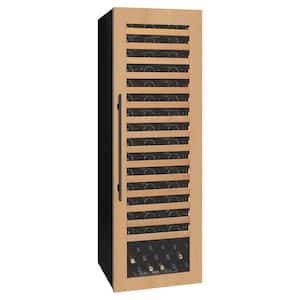 107-Bottle Single Zone Digital Wine Cellar Cooling Unit in Black with Panel Ready Door