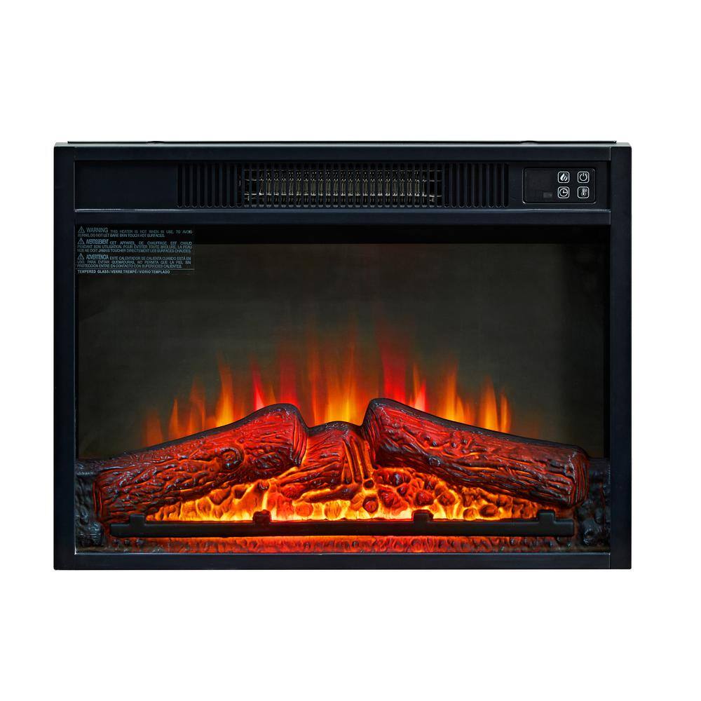 23 in. Wall-Mounted Electric Fireplace Insert with Log Set and Realistic Flame price history on PriceWatchPro