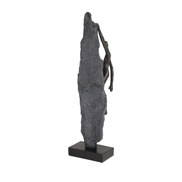 Litton Lane 5 in. x 19 in. Bronze Polystone Climbing People